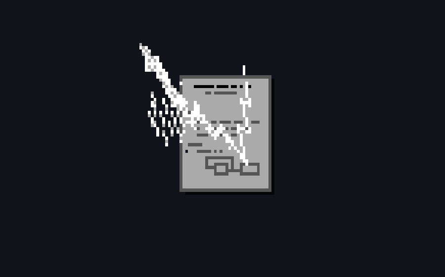 The icon of the first WorldWideWeb application on a dark background